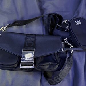 Steve Madden Black and Silver women’s purse